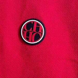 Carolina Herrera Hot Pink Knitted Button Detail